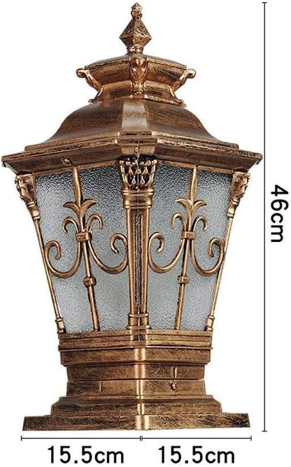 Post Lights Housing Decoration Stigma Lamp Outdoor Pillar Lighting Waterproof Courtyard Landscape Pillar Lamp American Vintage Column Light for Garden Villa Terrace Stigma Lamps E27 Edison Lantern