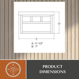 VAXCEL Mission Bronze Square Outdoor Flush Mount Ceiling Light Clear Glass | Lumora