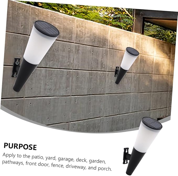 Gadpiparty Solar Pathway Light Led Courtyard Lamp for Outdoor Decoration Solar Wall Light for Garden Use Easy to Install Weather Resistant