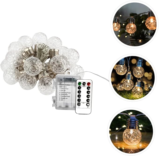 DOITOOL Pineapple String Light Led Fairy Light Bulbs Outdoor Indoor Decor for Weddings Festivals and Parties Brighten up Your Space Charming Pineapple Design