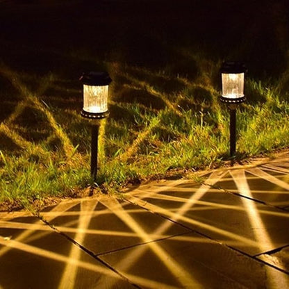 4 Pack Solar Pathway Lights Outdoor Pathway LED Solar Light IP65 Waterproof Landscape Lighting for Patio Driveway Decor (Warm White)