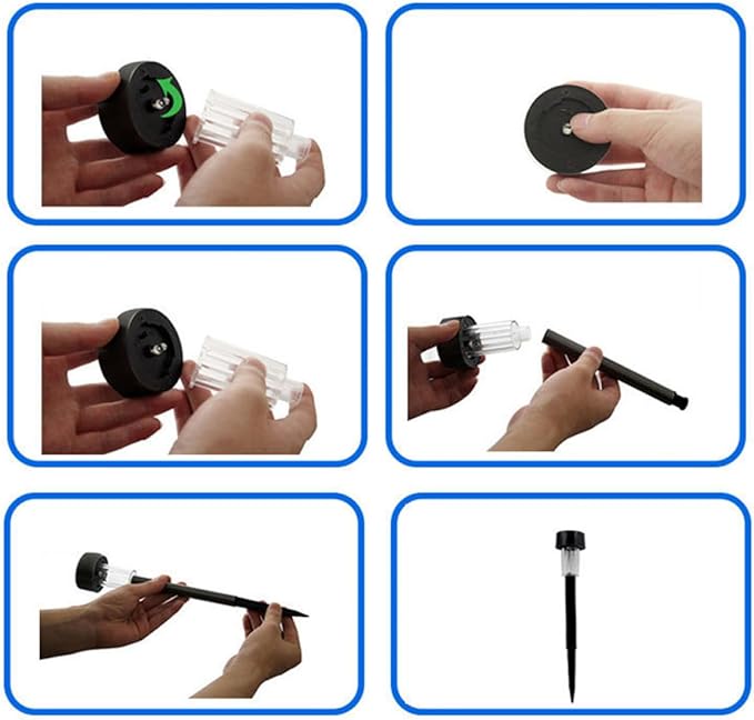 10pcs Waterproof Solar Powered LED Garden Landscape Path Lights with Ground Stake, White Light Outdoor Lawn and | Lumora