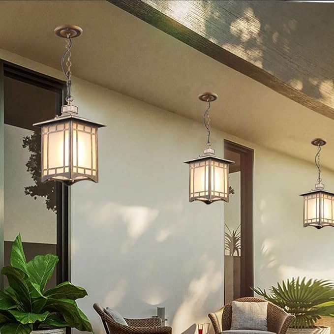 European Outdoor Light,Ip54 Waterproof Chinese Retro Garden Chandelier,Adjustable Door Balcony Corridor Aisle | Lumora