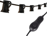 C9 String Lights with Dimmer and Timer - 31.5FT Dimmable C9 Light String with 25 E17 Light Sockets 12" Spacing | Lumora