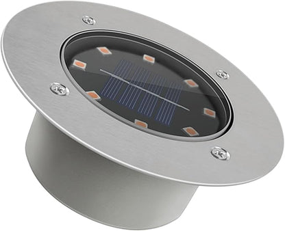 Solar LED Lawn Lamp Waterproof Outdoor Ground Light Solar Pathway Light with 8 LEDs for Garden Yard Landscape