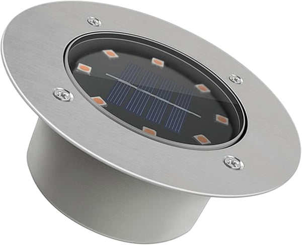 Solar LED Lawn Lamp Waterproof Outdoor Ground Light Solar Pathway Light with 8 LEDs for Garden Yard Landscape | Lumora