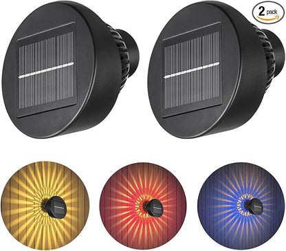 Vangue Solar Lights Outdoor Garden, 2025 New Dynamic Running Light, IP65 Waterproof Dual-Mode Solar Powered Outdoor Lights for Pathway Lawn Patio Yard Landscape Driveway (2)