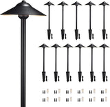 Gardenreet Brass Low Voltage Landscape Lighting - 12V LED Path Light IP65 Waterproof, Pathway Outside Lights for | Lumora