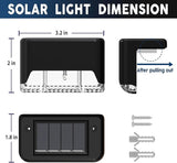 Step Lights Waterproof LED Solar Power Outdoor Fence Light for Deck Stair Railing, Outside Lighting for Wall Garden | Lumora