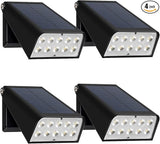 Outdoor Spotlight Solar Powered, Dusk to Dawn Deck Lights, 2-Mode 90° Adjustable Ideal for Wet Location, Bright | Lumora