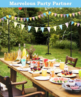 10FT String Light Pole Stand | Outdoor String Lights Hanging, Use for Backyard, Garden, Patio, Party, Festival | Lumora