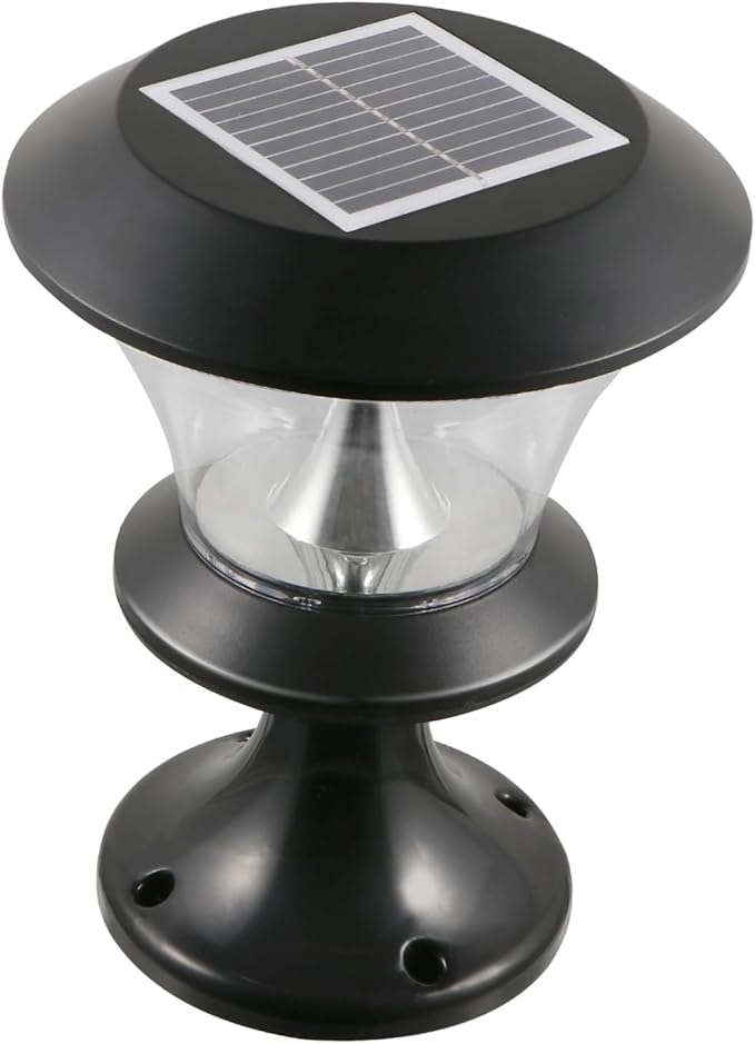 Veemoon LED Solar Garden Light Round Outdoor Lawn Landscape Lamp Weather Resistant for Patio Pathway Decor