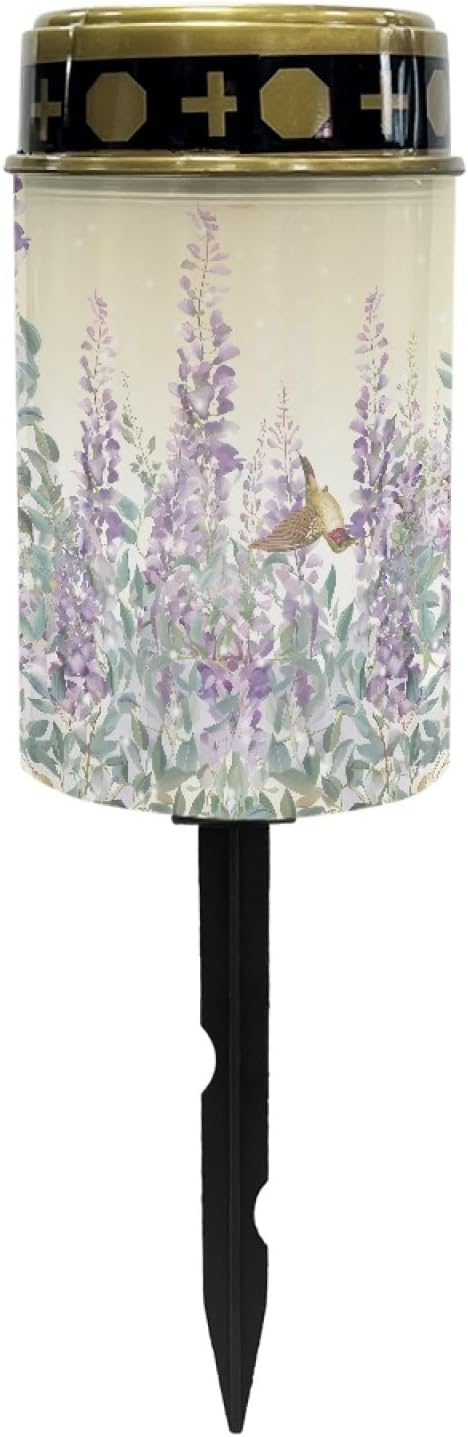 Lavender Solar Lights Outdoor Waterproof Solar Pathway Lights LED Solar Lantern Landscape Lighting Solar Stake Lights,Pretty Spotlight,Wall Light Auto On/Off