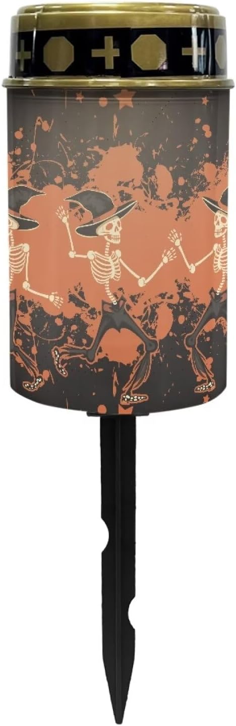 Skeleton Solar Garden Lights Outdoor Waterproof Cemetery Decorations for Grave Outdoor Lights, Multipurpose Solar Lights Decorative Memorial Lights for Loss of Loved One