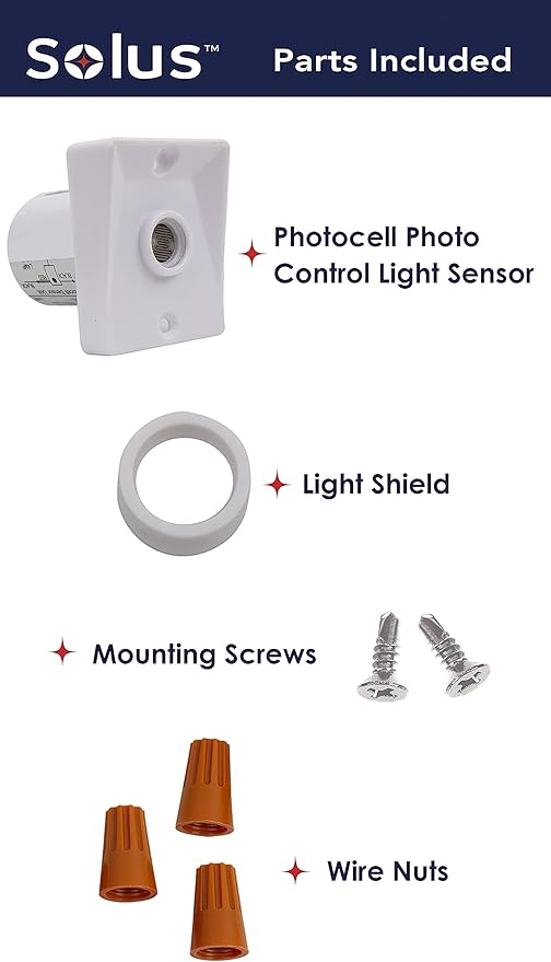 Solus Dusk-to-Dawn Sensor with Ezee Change Plug – Outdoor Photocell Sensor for 3" Lamp Posts – Auto On/Off – UL | Lumora