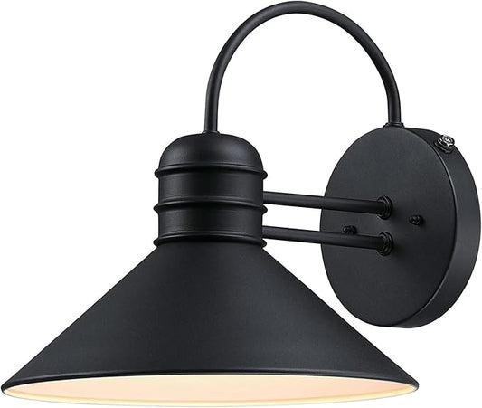 Westinghouse 6120500 Watts Creek Craftsman-Style One Light Outdoor Wall Fixture with Dusk to Dawn Sensor, Textured Black Finish