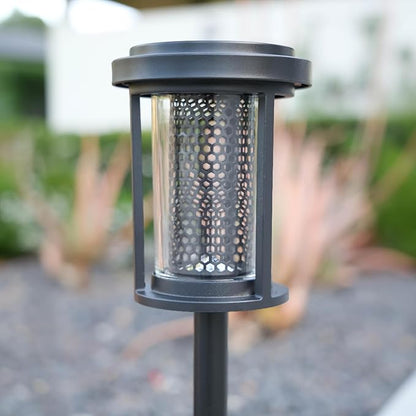 EcoGreen Solar Pathway Lights Outdoor 4-Pack Solar Powered Garden Lights Waterproof, 5000K Daylight, Aluminum, 2.44x13.4in, Auto Dusk to Dawn for Garden, Patio & Walkway (031D)