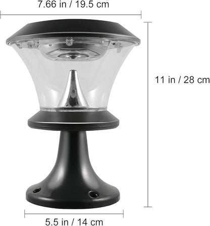 Solar Lawn Lights Outdoor Waterproof LED Landscape Pathway Lighting Solar Energy Garden Pillar Lamp for Patio Yard with Design