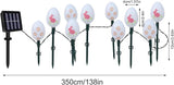 10 Easter Bunny Lamps, Solar-Powered Easter Lamps, 3.5m Holiday Lighted Decoration with Stakes | EasterEgg String | Lumora