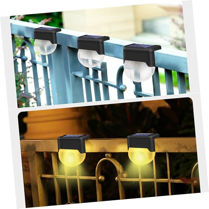 Solar Stair Lamp Outdoor Solar LED Fence Light Warm Lighting for Deck Garden Patio Handrail Easy Installation | Lumora