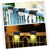Solar Stair Lamp Outdoor Solar LED Fence Light Warm Lighting for Deck Garden Patio Handrail Easy Installation | Lumora