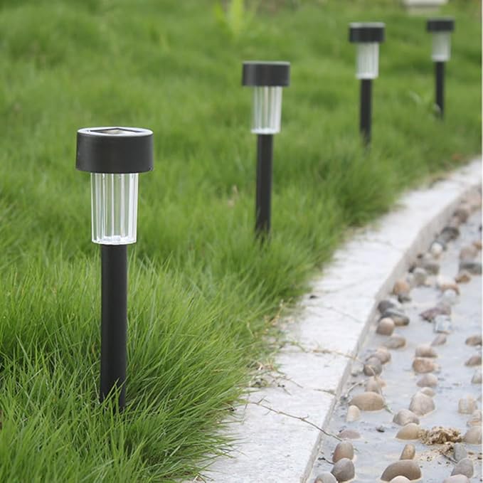 10pcs Waterproof Solar Powered LED Path Lights Outdoor Garden Landscape Lawn Lamps White Light Ground Stake for | Lumora