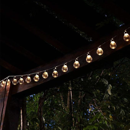 String Lights, LED Outdoor Indoor Solar Screw Cap Bulb Light Edison Outdoor Lighted Holiday Displays Patio Light Christmas Garden Decoration Lights Star Lights Rope Lights