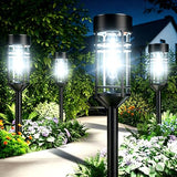 Amzarp 16 Pack Solar Garden Lights, Outdoor Bright LED Solar Pathway Lights