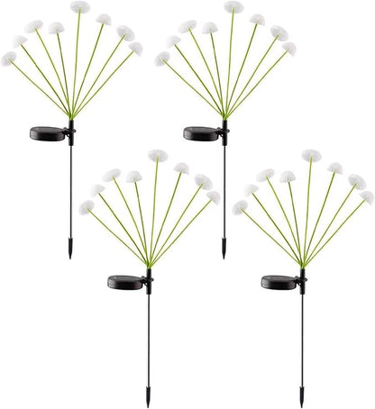 LED Solar Garden Lights Mushroom, Waterproof Solar Pathway Lights Outdoor, for Patio, Festival, Wedding, Party Decor Jellyfish Ambiance