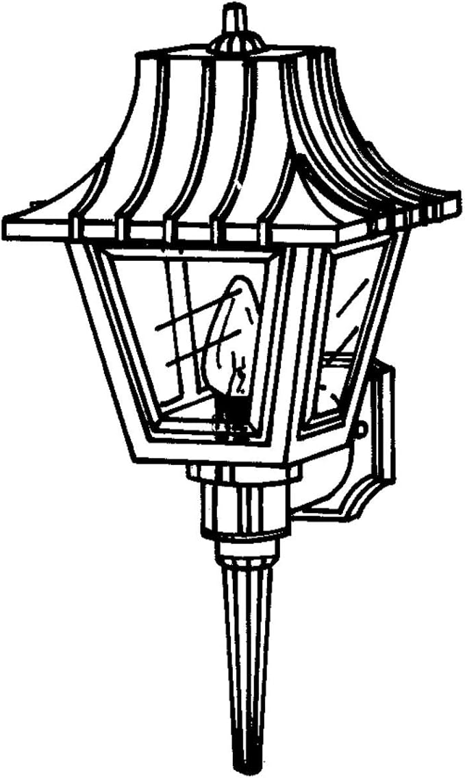 Progress Lighting P5815-30 Wall Torch with Ribbed Mansard Roof Beveled Clear Acrylic Panels, White | Lumora