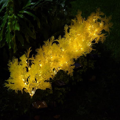 balacoo Solar Garden Lamp Lawn Light LED Solar Energy Ground Stake Landscape Outdoor Path Light Yellow for Garden Patio Yard Lighting