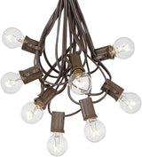 G30 Patio String Lights with 25 Globe Bulbs - Garden Hanging String Lights - Vintage Backyard Patio Lights | Lumora