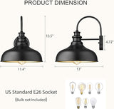 Bestshared Outdoor Barn Light,Outdoor Wall Sconce, Farmhouse Porch Wall lamp, Anti-Rust Front Door Lighting Fixture | Lumora
