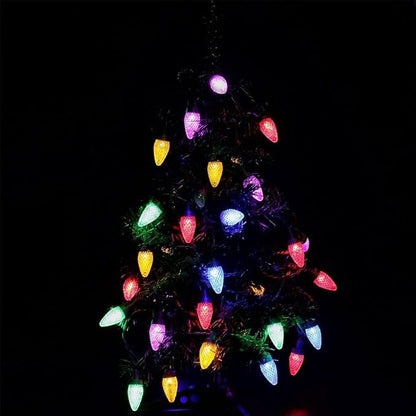 HAYATA Christmas Lights 50 LED 24Ft Strawberry String Light - Fairy Xmas Decor Lighting for Outdoor, Indoor, Patio, Party, Home, Wreath, Garland,Tree Decoration. (C7-Multi Color)