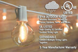 fantado 12 FT Shatterproof Light Bulb LED Outdoor Patio String Light Set, 10 Socket E12 C7 Base, White Cord - G50-2 | Lumora