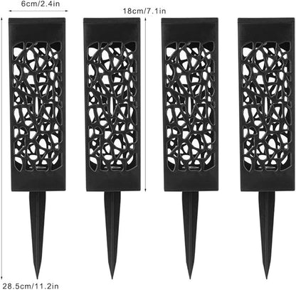 Zerodis Landscape Lamps Panel Spike Lamp ABS Rechargeable NiMH Battery Pathway Tool for Outside Patio Pathway Yard Decorations Solar Lawn Light
