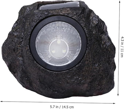 ARTIBETTER 2pcs Simulation Stone Solar Lamp Outdoor Garden Lights Solar Pathway Lamp Landscape Light for Patio Driveway