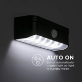 Home Zone Security Solar Step Lights - Motion Sensor LED Outdoor Deck and Step Lights with No Wiring Required | Lumora