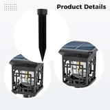 4 Pcs Solar Pathway Lights For Garden, Warm White Tungsten Filament, Auto On/Off Outdoor Landscape Lighting | Lumora