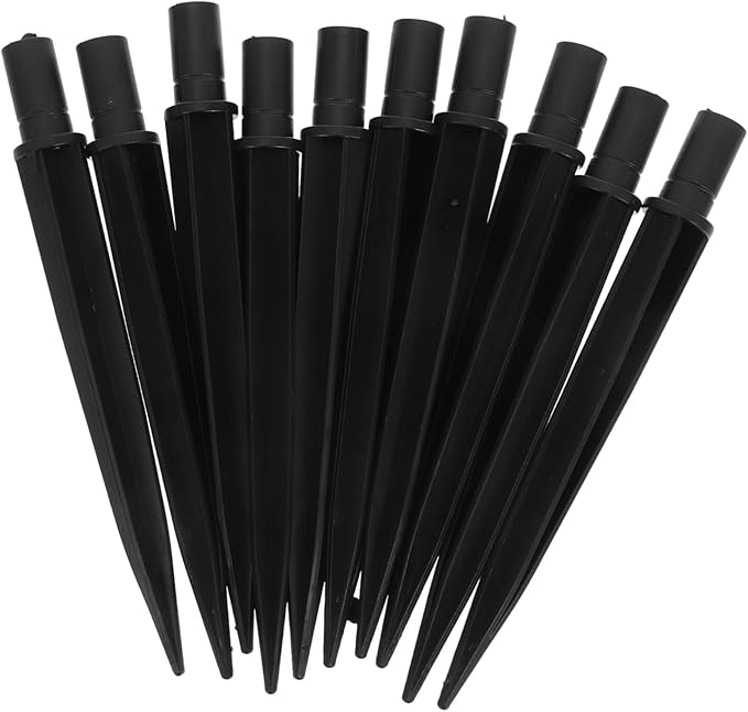 BESPORTBLE 10pcs Ground Stakes Garden Lights Landscape Yard Pathway Lamps Pole Led Ground Stake Lights No Tools Required