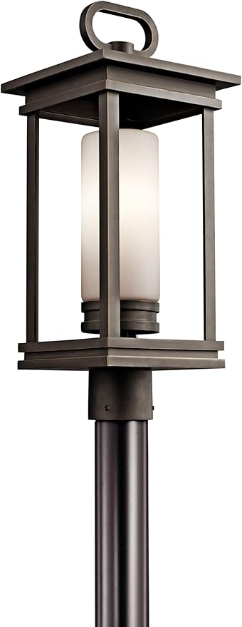 Kichler 49478RZ South Hope Outdoor Post Mount 1-Light, Rubbed Bronze | Lumora
