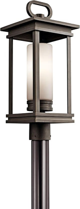 Kichler 49478RZ South Hope Outdoor Post Mount 1-Light, Rubbed Bronze | Lumora