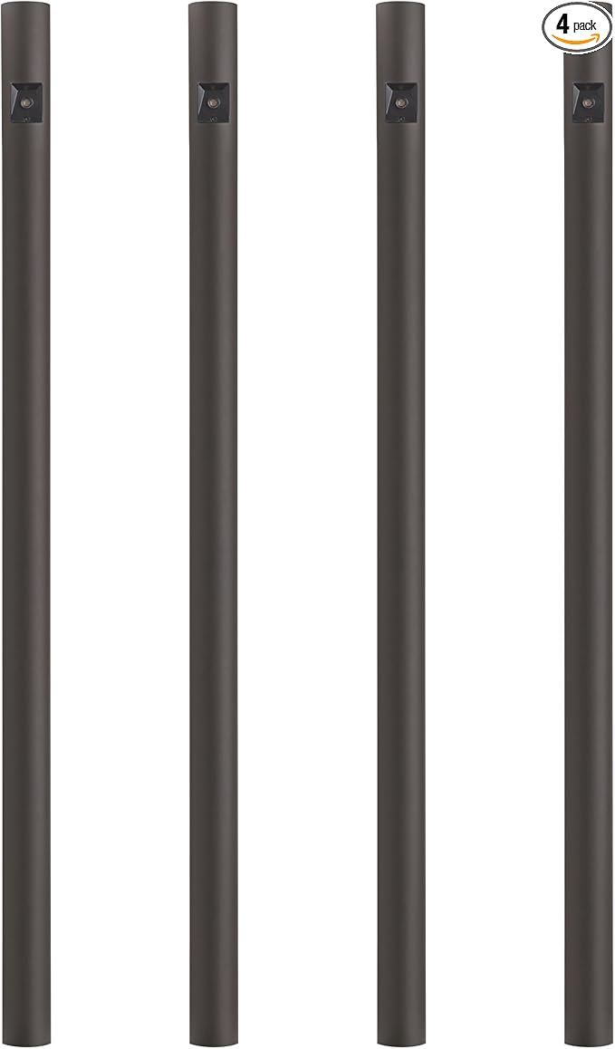 Solus 7-Foot Direct Burial Lamp Post – Aluminum Outdoor Light Pole with Dusk-to-Dawn Sensor – Fits 3" Fixtures – | Lumora