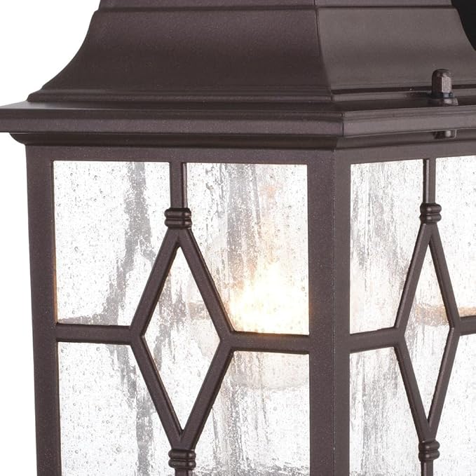 Patriot Lighting Galeana Oil-Rubbed Bronze Outdoor Wall Light with Outlet