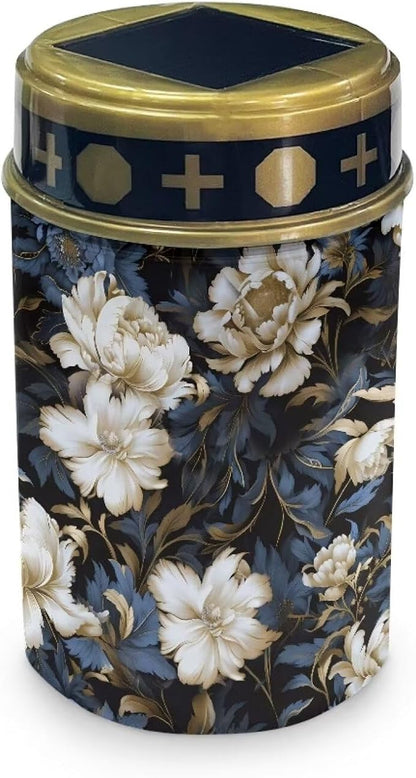 White Floral Cemetery Solar Lights Sympathy Memorial Lights Cemetery Decorations for Grave Outdoor Lights Solar Lights Grave Decorations for Cemetery Mom