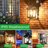 Solar Wall Lanterns Outdoor with 3 Modes, Dusk to Dawn Motion Sensor