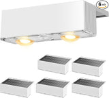 NIORSUN Solar Fence Lights,6 Pack Deck Light,Led Outdoor Lights Warm White + RGB Wall Lights Waterproof,Solar | Lumora
