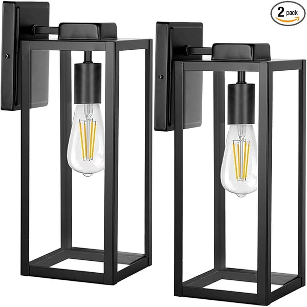 hykolity Outdoor Wall Lantern, Waterproof Exterior Wall Sconce Light Fixture, Anti-Rust Wall Mount Light with Clear | Lumora