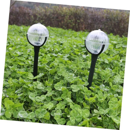 YARNOW 2pcs Solar Powered LED Lawn Path Lights Color Changing Outdoor Garden Solar Decorative Lamps with Light Sensor for Yard and Patio