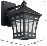 Generation Lighting 88131-12 Herrington One - Light Outdoor Wall Lantern Outside Fixture, Black | Lumora